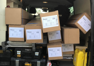 Installation de 10 volets roulants solaires SOMFY RS100 IO à Saint-Trivier-sur-Moignans (01)